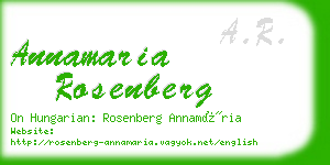 annamaria rosenberg business card